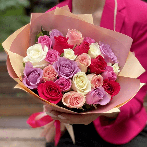 25 rosas multicolores 25 rosas multicolores