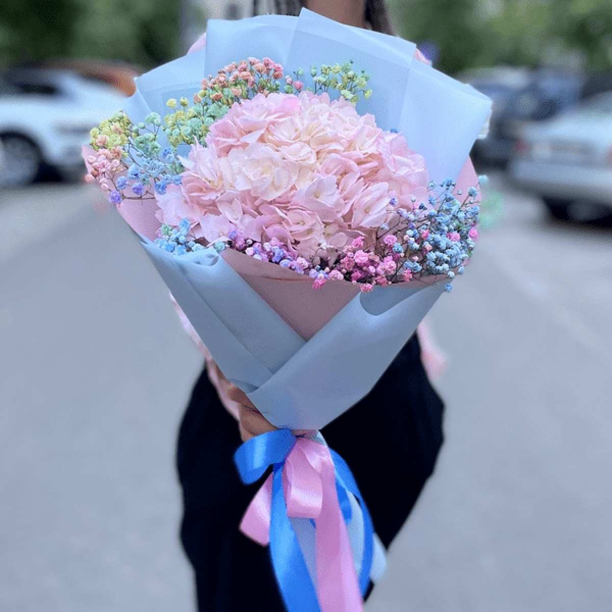 Букет з гортензією 