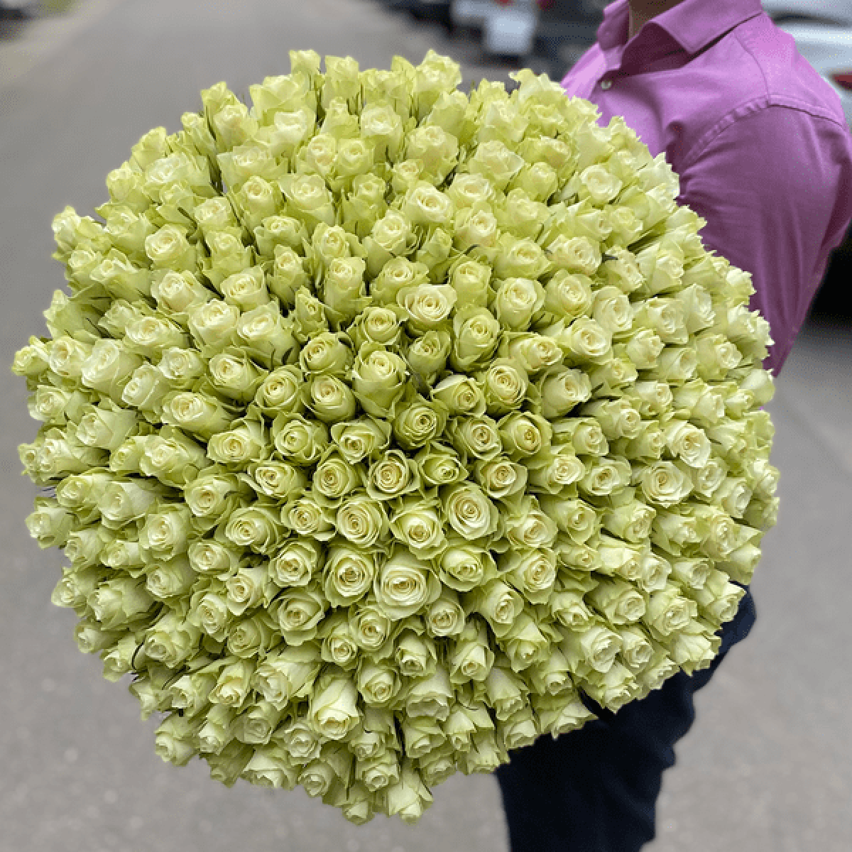 Ramo de 201 rosas blancas - entrega en Leipzig