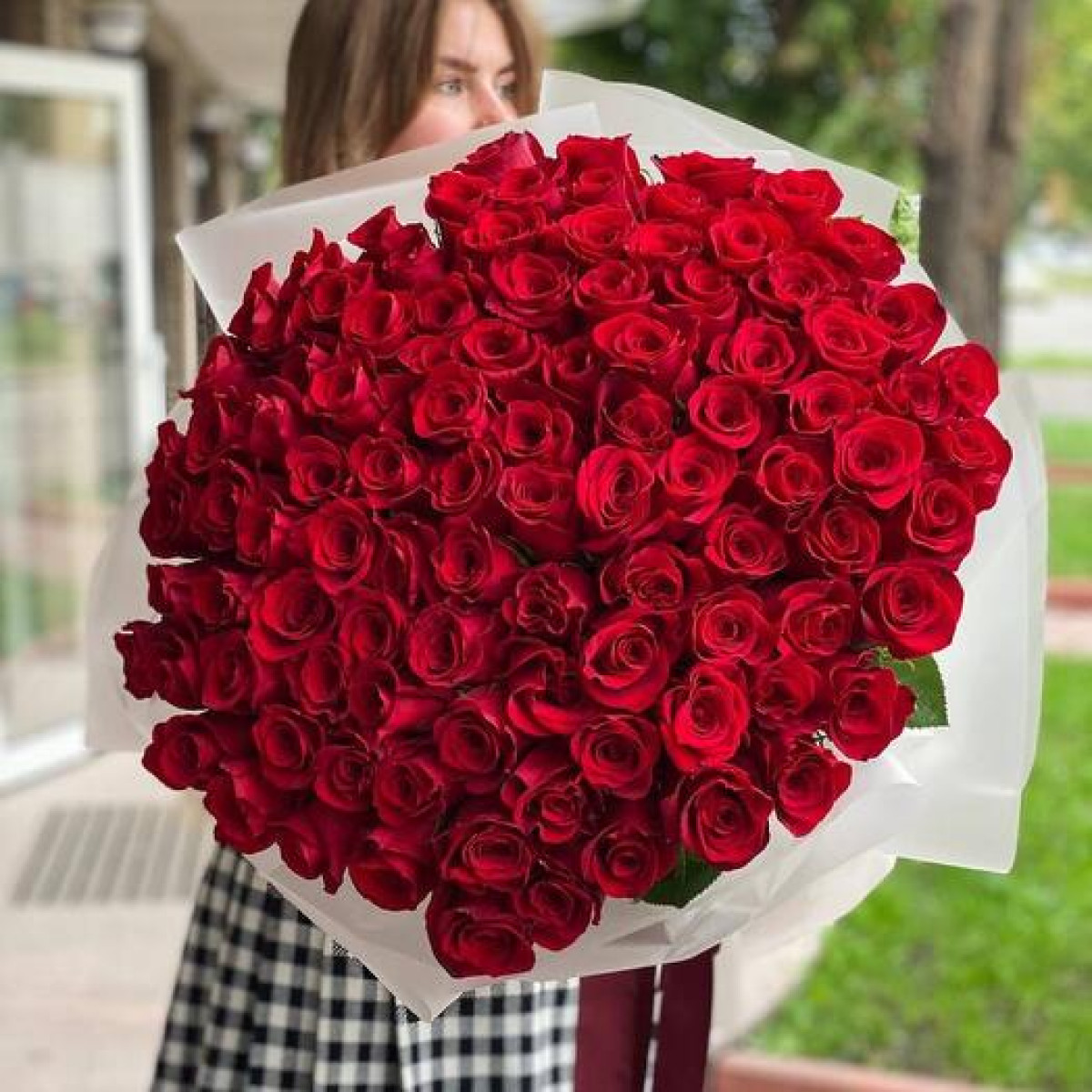 101 Вогняна Троянда - доставка у Кропивницький